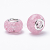 Crackle Resin European Beads RPDL-S012-B08-1