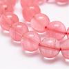 Cherry Quartz Glass Bead Strands G-P256-06-6mm-3