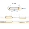 Soldered Brass Paperclip Chains CHC-G005-12G-3