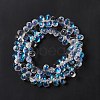 Electroplate Glass Beads Strands EGLA-L031-AB01-3