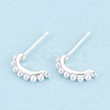 Brass Stud Earring Findings KK-WH20009-18S-1