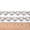 304 Stainless Steel Heart Link Chains CHS-Q009-03P-03-3
