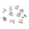 Non-Tarnish 304 Stainless Steel Stud Earring Findings STAS-I183-06B-P-1