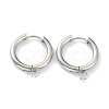 Tarnish Resistant 201 Stainless Steel Huggie Hoop Earring Findings STAS-P283-01G-P-1