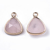 Natural Rose Quartz Charms G-N326-48E-2
