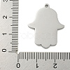 304 Stainless Steel Rhinestone Pendants STAS-U007-11A-P-3