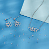 Anti-Tarnish 200Pcs Rhodium Plated 925 Sterling Silver Open Jump Rings STER-PH0001-50-6
