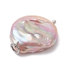 Natural Baroque Pearl Keshi Pearl Pendants PALLOY-JF04629-02-5