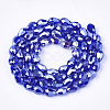 Electroplate Glass Beads Strands EGLA-T013-05B-2