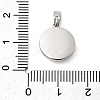 Natural Shell & Clear Cubic Zirconia Charms KK-G553-16P-3