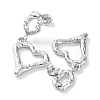 Non-Tarnish 304 Stainless Steel Dangle Stud Earrings EJEW-H115-34P-2