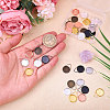 24Pcs 6 Colors Brass Pendant Cabochon Settings FIND-CA0010-44-3