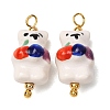 Handmade Porcelain Pendants PR-CBA8966-01G-1