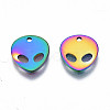 Ion Plating(IP) 201 Stainless Steel Charms STAS-S119-136-2
