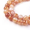 Natural Red Agate Beads Strands G-F619-38-8mm-2