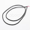 Grade AB Non-magnetic Synthetic Hematite Beads Strands G-P209-02-2mm-2