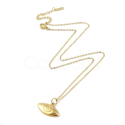 Ion Plating(IP) 304 Stainless Steel Pendant Necklaces for Women NJEW-B080-13G-1