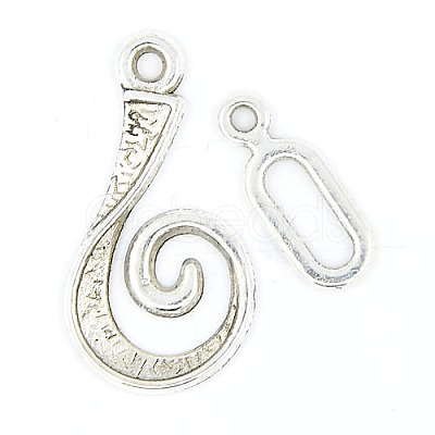 Tibetan Style Alloy Hook Clasps LF5077Y-1