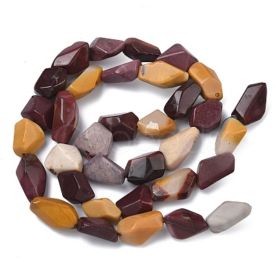 Natural Mookaite Beads Strands G-L650-N02-02-1
