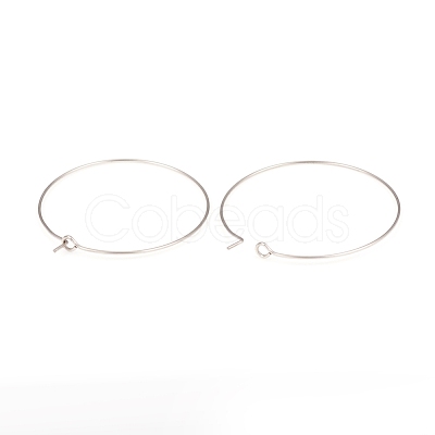 316L Surgical Stainless Steel Hoop Earring Findings STAS-G229-07P-05-1