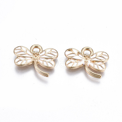 Light Gold Plated Alloy Pendants LS-ENAM-T009-69E-RS-1