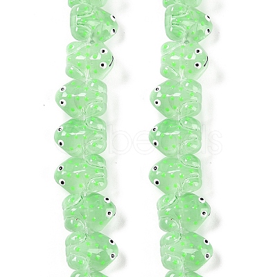 Transparent Glass Enamel Beads Strands GLAA-B021-05B-1