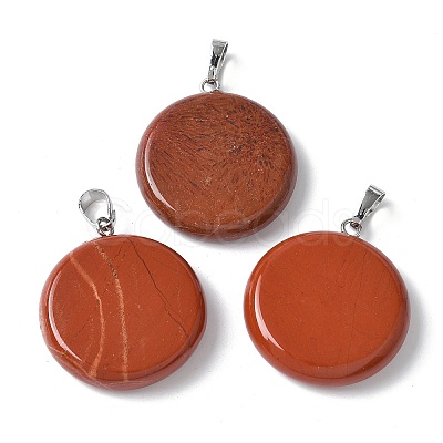 Natural Red Jasper Pendants G-A259-04P-05-1