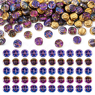 100Pcs 5 Styles Electroplated Glass Bead GLAA-TA0002-95B-1