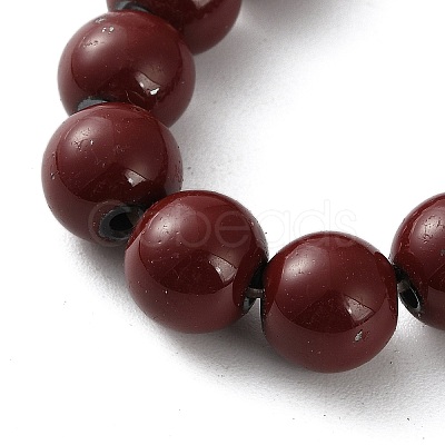 Spray Painted Synthetic Non-magnetic Hematite Beads Strands G-C248-F01-4mm-1