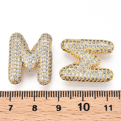 Brass Micro Pave Cubic Zirconia Pendants KK-N254-06G-M-1