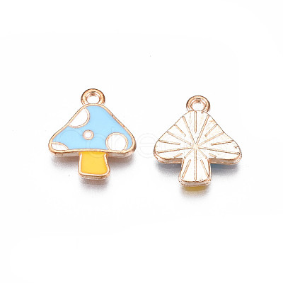 Autumn Theme Alloy Enamel Charms X-ENAM-S115-143D-1
