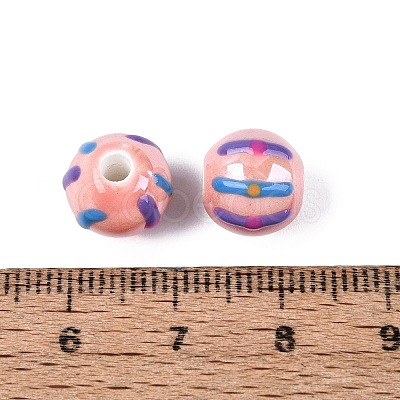 Handmade Porcelain Ceramic Beads PORC-Q005-03J-1