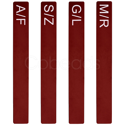 4Pcs 4 Styles Acrylic Book Divider AJEW-BC0008-27B-1