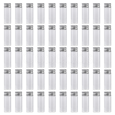 50Pcs Glass Bottles Bead Containers CON-DR0001-06C-1