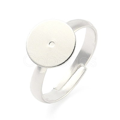 Adjustable Brass Pad Ring Settings KK-K414-10A-S-1