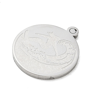 201 Stainless Steel Pendants SA-CBA3D3A-05P-28-1