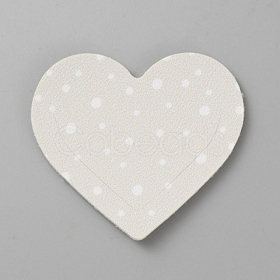 PU Imitation Leather Heart Corner Protectors AJEW-TAC0045-003G-1