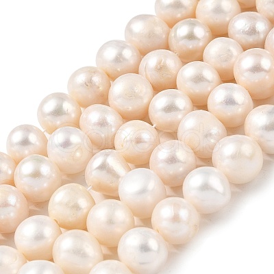 Natural Cultured Freshwater Pearl Beads Strands PEAR-I007-07U-01B-1