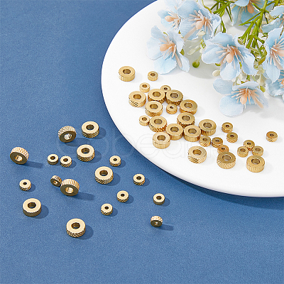 48Pcs 6 Style 304 Stainless Steel Beads STAS-FH0001-94-1