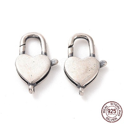 925 Sterling Silver Lobster Claw Clasps STER-D036-02AS-1