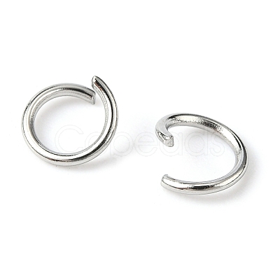 Tarnish Resistant 304 Stainless Steel Open Jump Rings STAS-E011-6x0.8mm-1