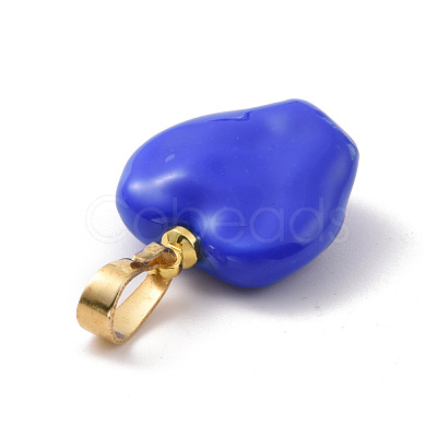Brass Enamel Pendants FIND-C009-01G-1
