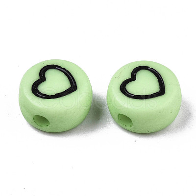 Opaque Acrylic Beads MACR-N008-33G-1