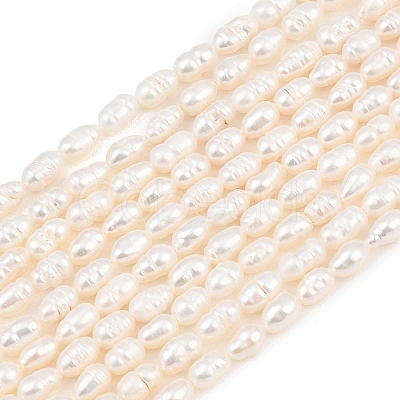 Natural Cultured Freshwater Pearl Beads Strands PEAR-F020-08-1