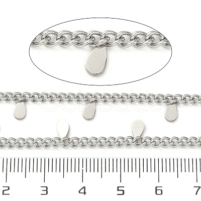 304 Stainless Steel Curb Chains CHS-K017-08D-P-1
