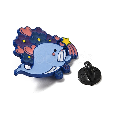 Blue Whale Enamel Pins JEWB-D021-01F-1