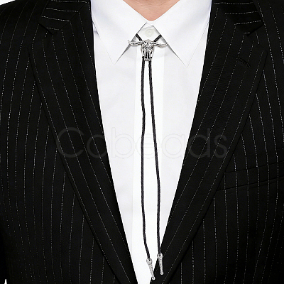 1Pc Alloy Cattle Head Bolo Tie Necklaces NJEW-MA0001-01-1