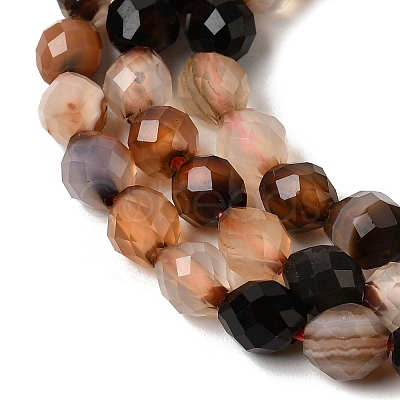Dyed & Heated Natural Agate Beads Strands G-K376-F22-01-1