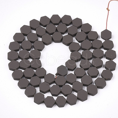 Spray Painted Non-magnetic Synthetic Hematite Beads Strands G-T116-03B-20-1