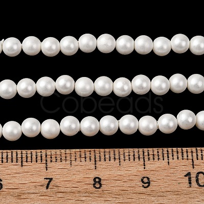 Round Shell Pearl Bead Strands BSHE-L011-4mm-A013A-1